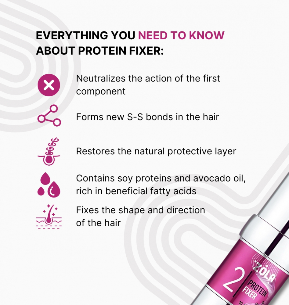 ZOLA Pink Склад для ламінування 02 Protein Fixer - Зображення 5