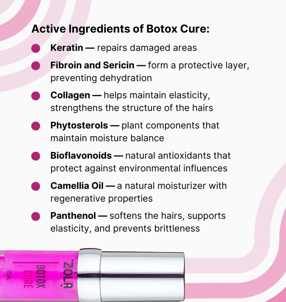 ZOLA Багатофункціональний засіб для брів та вій BTX Cure 15 мл - Зображення 7