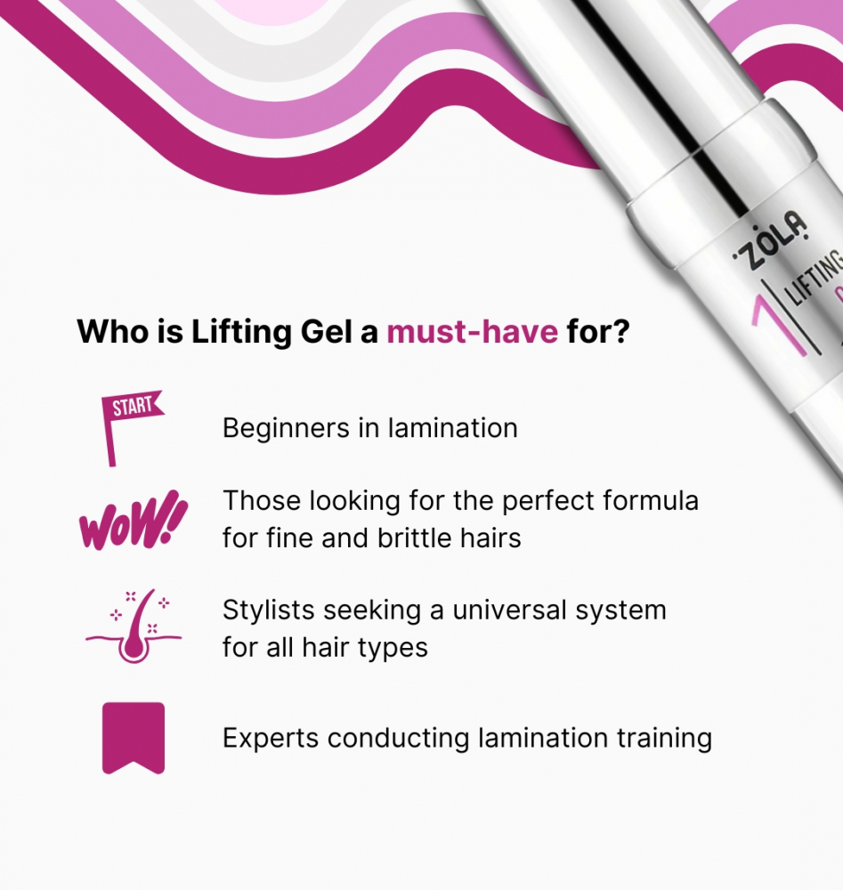 ZOLA Silver Склад для ламінування 01 Lifting gel - Зображення 4