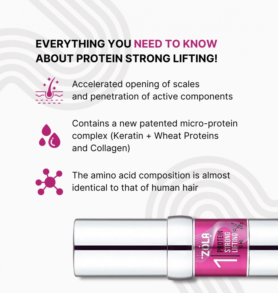 ZOLA Pink Склад для ламінування 01 Protein Strong Lifting - Зображення 4