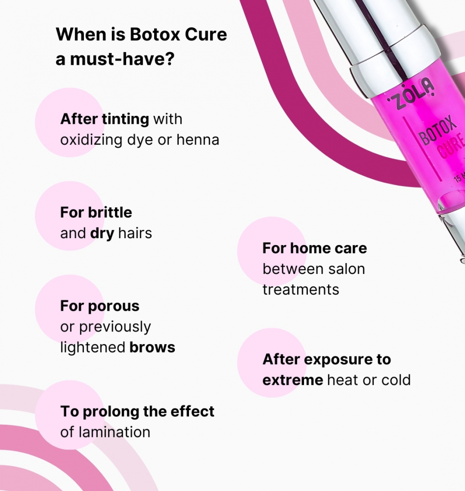 ZOLA Багатофункціональний засіб для брів та вій BTX Cure 15 мл - Зображення 8